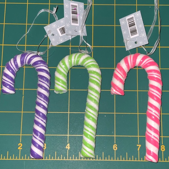 “Sugar” Coated Candy Cane Ornament Bundle - Picture 4 of 9